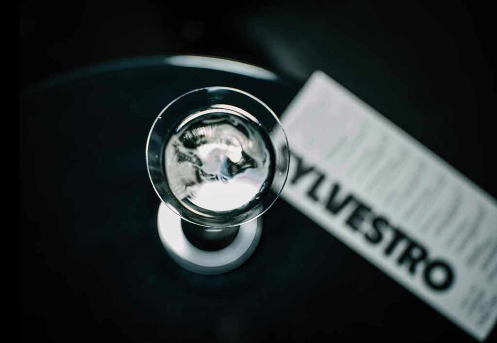 Sylvestro glass on dark surface